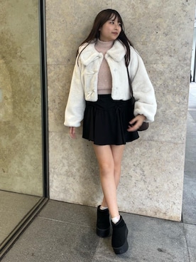 「ガーリーコーデ」｜emsexcite　/　エムズエキサイトさん（レディース・160cm）の秋コーディネート