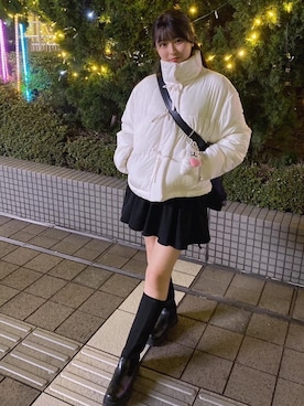 「ガーリーコーデ」｜「アイテム（ブルゾン）」を使った、emsexcite　/　エムズエキサイトさん（レディース・160cm）の冬コーディネート