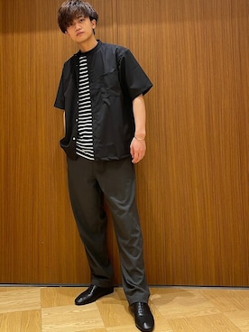 「アイテム（その他シューズ）」を使った、大槻さん（メンズ・171cm）の春コーディネート