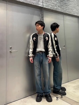 「HYSTERIC GLAMOUR（ヒステリックグラマー）のアイテム（ブルゾン）」を使った、TAKAMIさん（メンズ・168cm）の春コーディネート