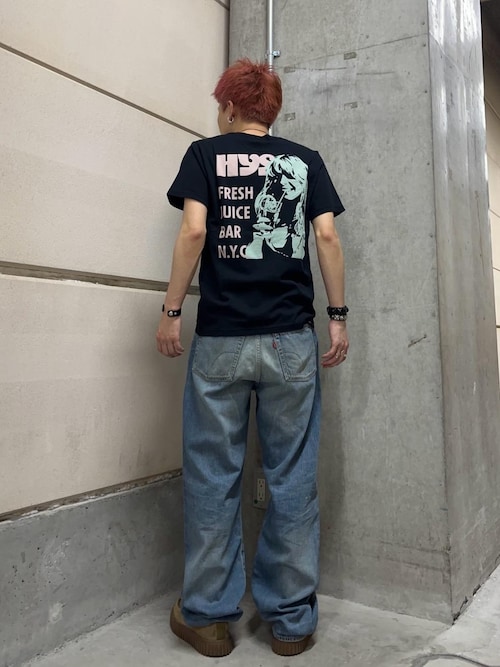 HYSTERIC GLAMOUR genzai バギーデニムパンツ　青　Lサイズ 尾錠付デニム ワークパンツ|HYSTERIC GLAMOUR MEN | HYSTERIC