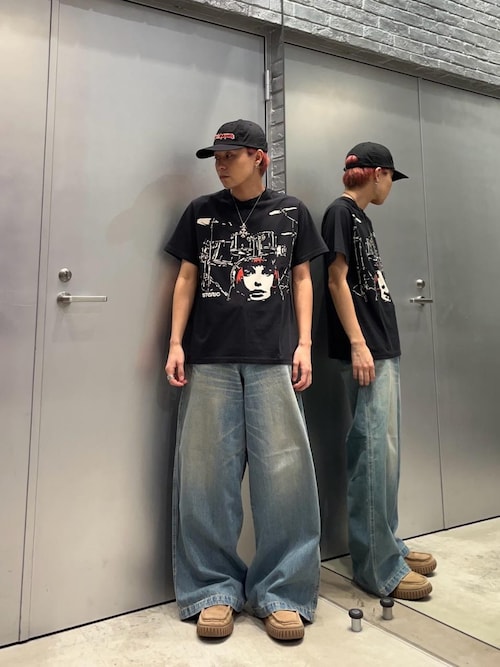 デニムワイドパンツ