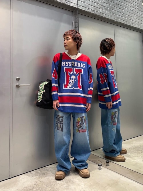 WOMAN BANANA ワイドデニムパンツ（デニムパンツ）｜HYSTERIC