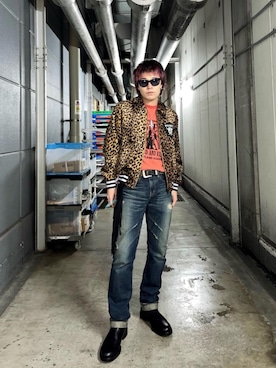 「HYSTERIC GLAMOUR（ヒステリックグラマー）のアイテム（ショルダーバッグ）」を使った、TAKAMIさん（メンズ・168cm）の秋コーディネート