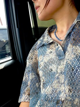 「Ameri（アメリ）のアイテム（シャツ/ブラウス）」を使った、Taekaさん（レディース・163cm）の夏コーディネート