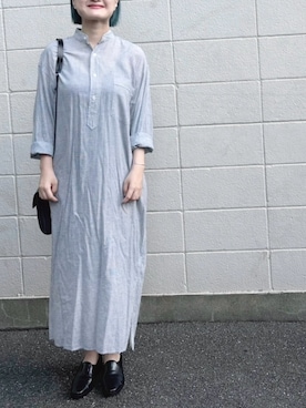 「COMOLI（コモリ）のアイテム」を使った、ももかん☆さん（レディース・161cm）の夏コーディネート