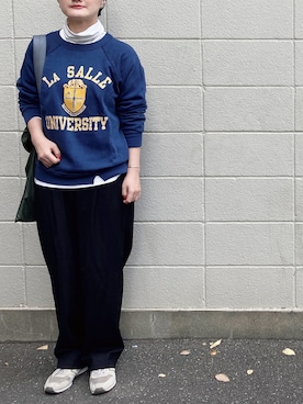 「UNIQLO（ユニクロ）のタートルネックT（長袖）（Tシャツ/カットソー）」を使った、ももかん☆さん（レディース・161cm）の秋コーディネート