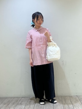 「SM2（エスエムツー）のアイテム（バッグ、ホワイト系）」を使った、ささお   さん（レディース・153cm）の春コーディネート