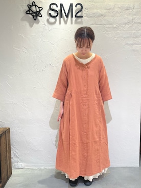 「SM2（エスエムツー）のアイテム（ワンピース/ドレス）」を使った、ささお   さん（レディース・153cm）の夏コーディネート