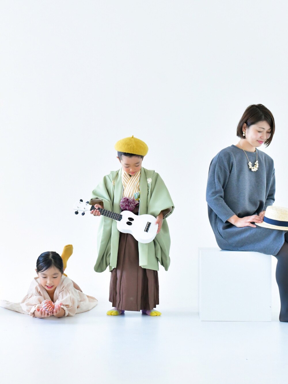 「ワンピース、キッズコーデ、七五三、シンプルコーデ、5歳、753、七五三前撮り」｜「空手👊のアイテム（その他、その他）」を使った、saciさん（キッズ・100cm）の秋コーディネートの1枚目の写真