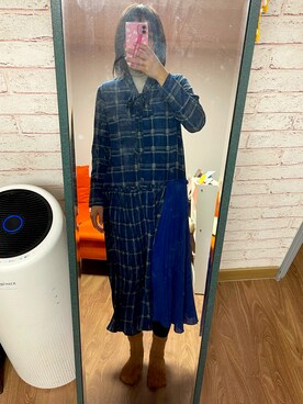 「アイテム（ワンピース/ドレス）」を使った、Harukaさん（レディース・159cm・40代）の冬コーディネート