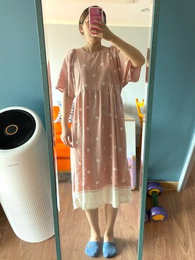 「アイテム（ワンピース/ドレス）」を使った、Harukaさん（レディース・159cm・40代）の夏コーディネート