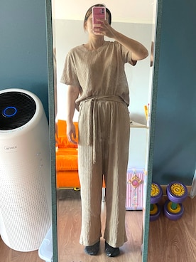 「NANING9（ナンニング）のアイテム」を使った、Harukaさん（レディース・159cm）の夏コーディネート