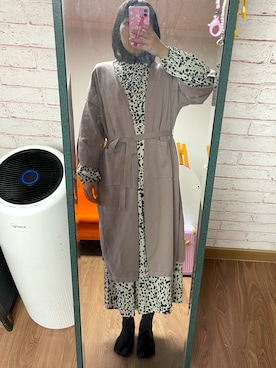 「アイテム（ワンピース/ドレス）」を使った、Harukaさん（レディース・159cm・40代）の冬コーディネート