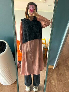 「アイテム（ワンピース/ドレス）」を使った、Harukaさん（レディース・159cm・40代）の春コーディネート