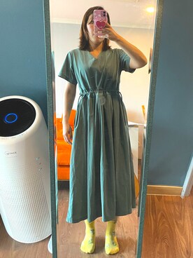 「アイテム（ワンピース/ドレス）」を使った、Harukaさん（レディース・159cm・40代）の夏コーディネート