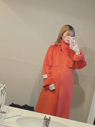 SNIDEL（スナイデル）の「ウロコカシミアスタンドカラーコート（その他