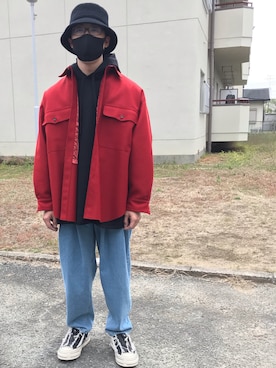 「Yohji Yamamoto（ヨウジヤマモト）のアイテム（スニーカー）」を使った、はさんさん（メンズ・175cm）の秋コーディネート