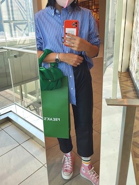 「H&M（エイチ・アンド・エム）のアイテム（その他パンツ）」を使った、ku.bomiさん（レディース・156cm）の秋コーディネート