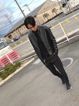 「EMMETI（エンメティ）のアイテム」を使った、さわさん（メンズ・174cm）の冬コーディネート