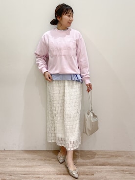 「UNTITLED（アンタイトル）のアイテム（ワンピース/ドレス）」を使った、RISAYANさん（レディース・157cm）の冬コーディネート