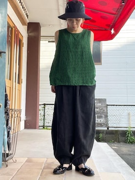 「prit（プリット）のアイテム」を使った、clever elephantさん（レディース・154cm）の夏コーディネート