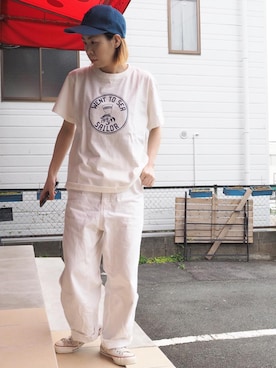 「note et silence （ノートエシロンス）のアイテム（パンツ）」を使った、clever elephantさん（レディース・155cm）の春コーディネート
