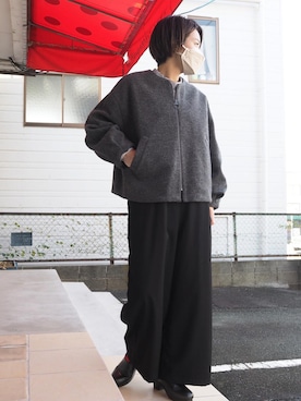 「yuni（ユニ　）のアイテム（ジャケット/アウター）」を使った、clever elephantさん（レディース・154cm）の秋コーディネート