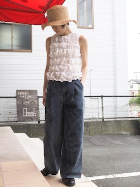 「くしゅくしゅ」｜clever elephantさん（レディース・154cm）の春コーディネート
