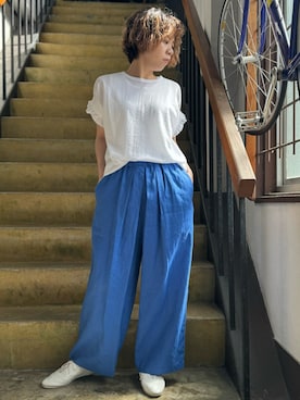 「yuni（ユニ　）のアイテム」を使った、clever elephantさん（レディース・154cm）の夏コーディネート