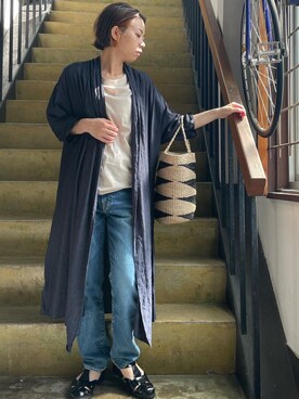 「OMNIGOD（オムニゴッド）のアイテム」を使った、clever elephantさん（レディース・154cm）の夏コーディネート