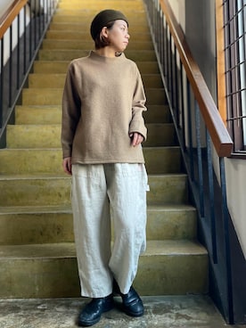 快晴堂のニット/セーターを使った人気ファッション