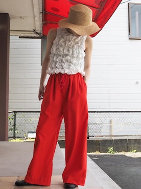 「くしゅくしゅ」｜clever elephantさん（レディース・154cm）の春コーディネート