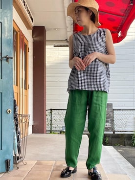 「prit（プリット）のアイテム」を使った、clever elephantさん（レディース・154cm）の夏コーディネート