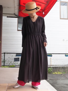 「yuni（ユニ　）のアイテム（ワンピース/ドレス）」を使った、clever elephantさん（レディース・155cm）の夏コーディネート