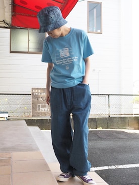 「OMNIGOD（オムニゴッド）のアイテム」を使った、clever elephantさん（レディース・154cm）の春コーディネート