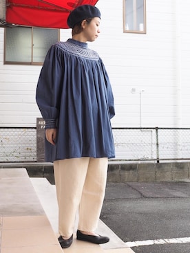 「OMNIGOD（オムニゴッド）のアイテム」を使った、clever elephantさん（レディース・154cm）の春コーディネート