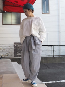 「カラースニーカー」｜clever elephantさん（レディース・154cm）の春コーディネート