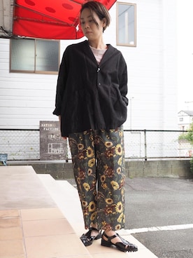 「yuni（ユニ　）のアイテム（ジャケット/アウター）」を使った、clever elephantさん（レディース・154cm）の春コーディネート