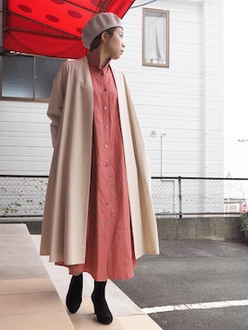 「yuni（ユニ　）のアイテム（ジャケット/アウター）」を使った、clever elephantさん（レディース・154cm）の冬コーディネート