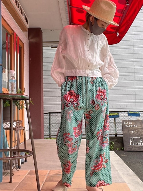 cardo fabrica アフリカンバティックテーパードイージーパンツ cardo fabrica（カルドファブリカ）の「アフリカンバティック