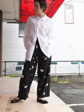 「ドットパンツ」｜clever elephantさん（レディース・155cm）の夏コーディネート