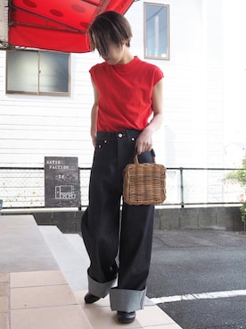 「Odds（オッズ）のアイテム（バッグ）」を使った、clever elephantさん（レディース・154cm）の春コーディネート