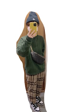 「THE NORTH FACE（ザノースフェイス）の＜THE NORTH FACE＞CAPPUCHO LID/ニットビーニー（ニットキャップ/ビーニー）」を使った、mecaさん（レディース・162cm）の秋コーディネート