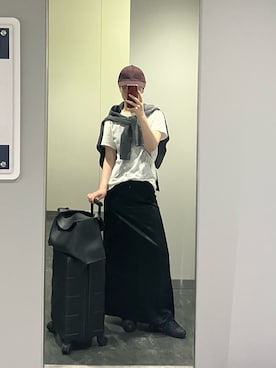 「GAP（ギャップ）のアイテム（キャップ）」を使った、りほさん（レディース・158cm）の夏コーディネート