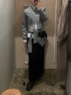 「アイテム（ボディバッグ/ウエストポーチ）」を使った、りほさん（レディース・158cm）の秋コーディネート