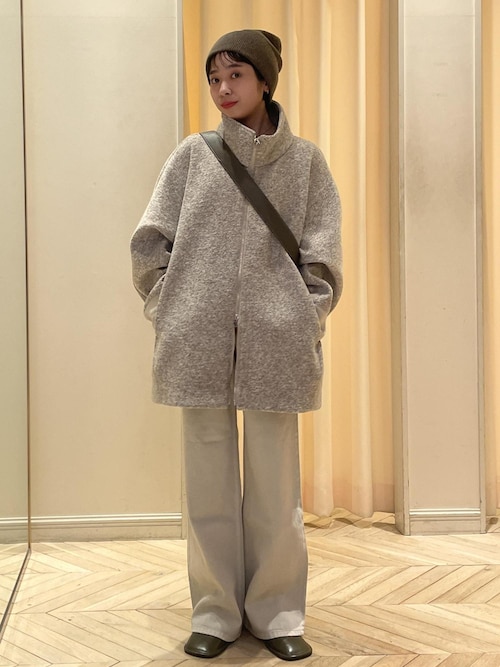 ヘリンボンツイードボンディングコーディガン（その他アウター）｜ADAM