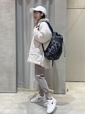 「NERGY（ナージー）のアイテム（ブルゾン）」を使った、TENDOさん（レディース・153cm）の冬コーディネート