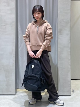 「NERGY（ナージー）のアイテム」を使った、TENDOさん（レディース・153cm）の冬コーディネート