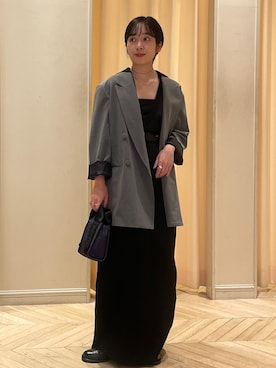 「アイテム（バッグ、ブルー系）」を使った、TENDOさん（レディース・153cm）の夏コーディネート